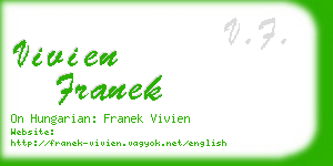 vivien franek business card